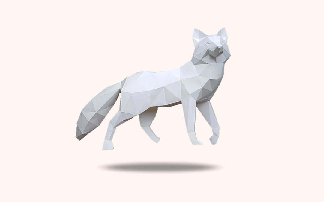 Le renard de Polygonal Paper